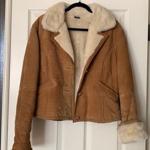 Suede leather jacket
